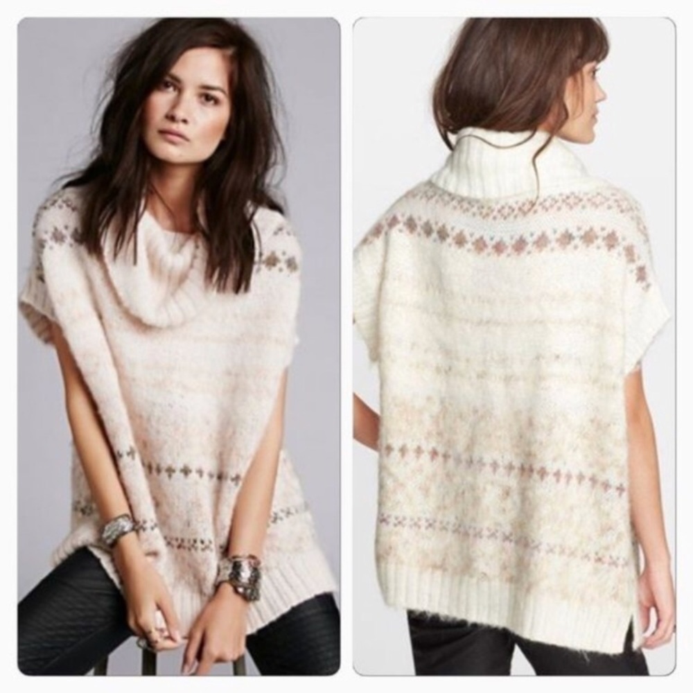 Free People Snow Bunny Cowl Neck Sweater (XS)